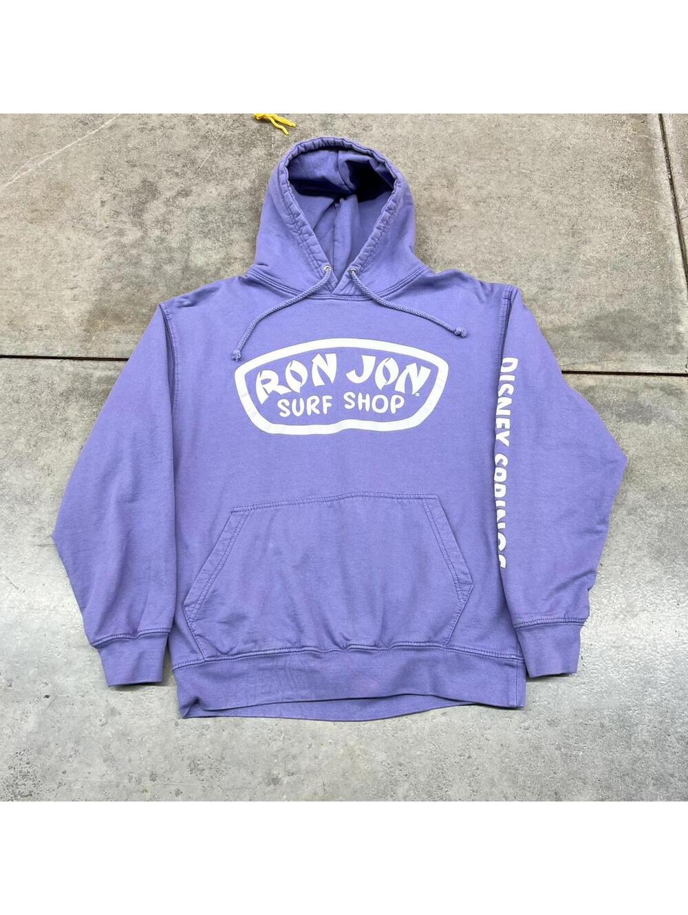 vintage ron jon surf shop purple disney hoodie size medium WOMENS